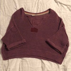Cropped free people sweater
